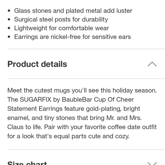 Sugarfix by Baublebar Cup of Cheer NWT with Black Santa - Picture 4 of 4
